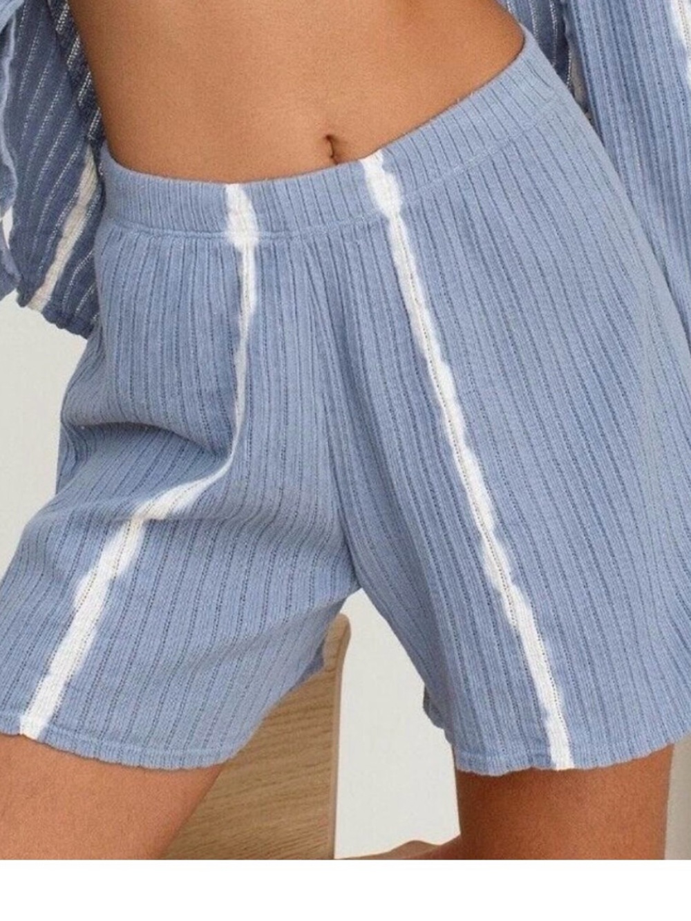 Intimately Free People Little Dream Tie-Dye Pointelle Shorts